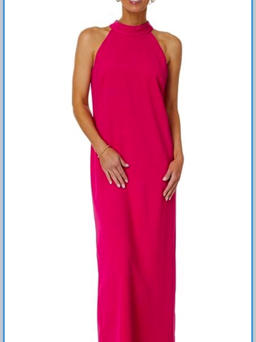 Lilly Pulitzer Halter Maxi Dress in mystic pink